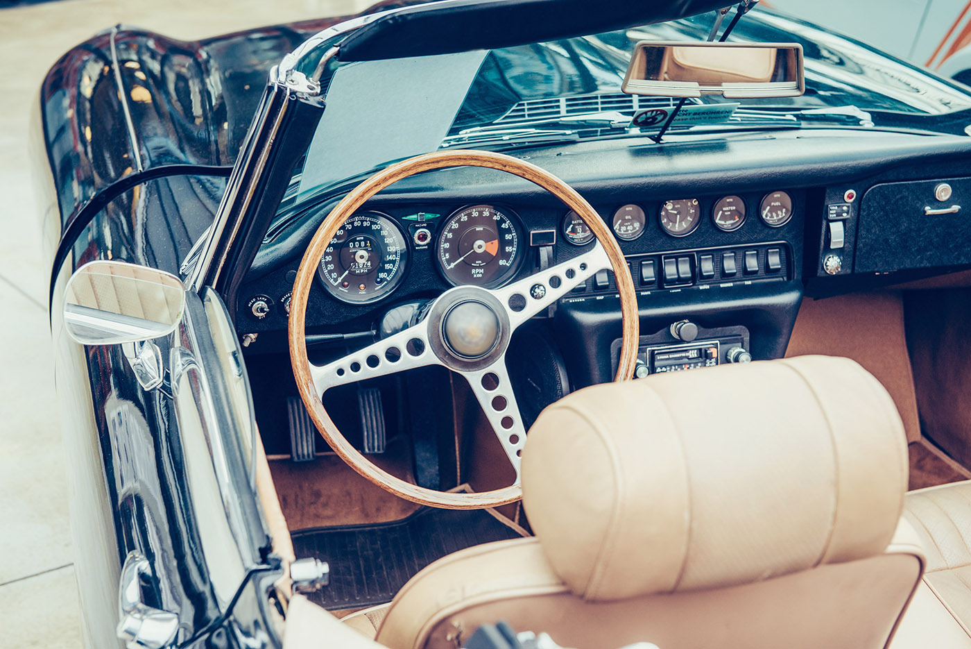 Classic car interior