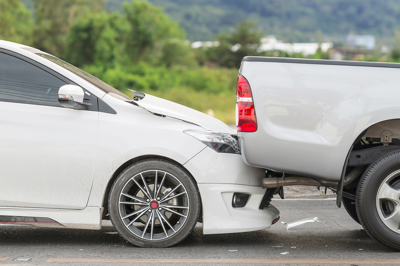 Wrecked car