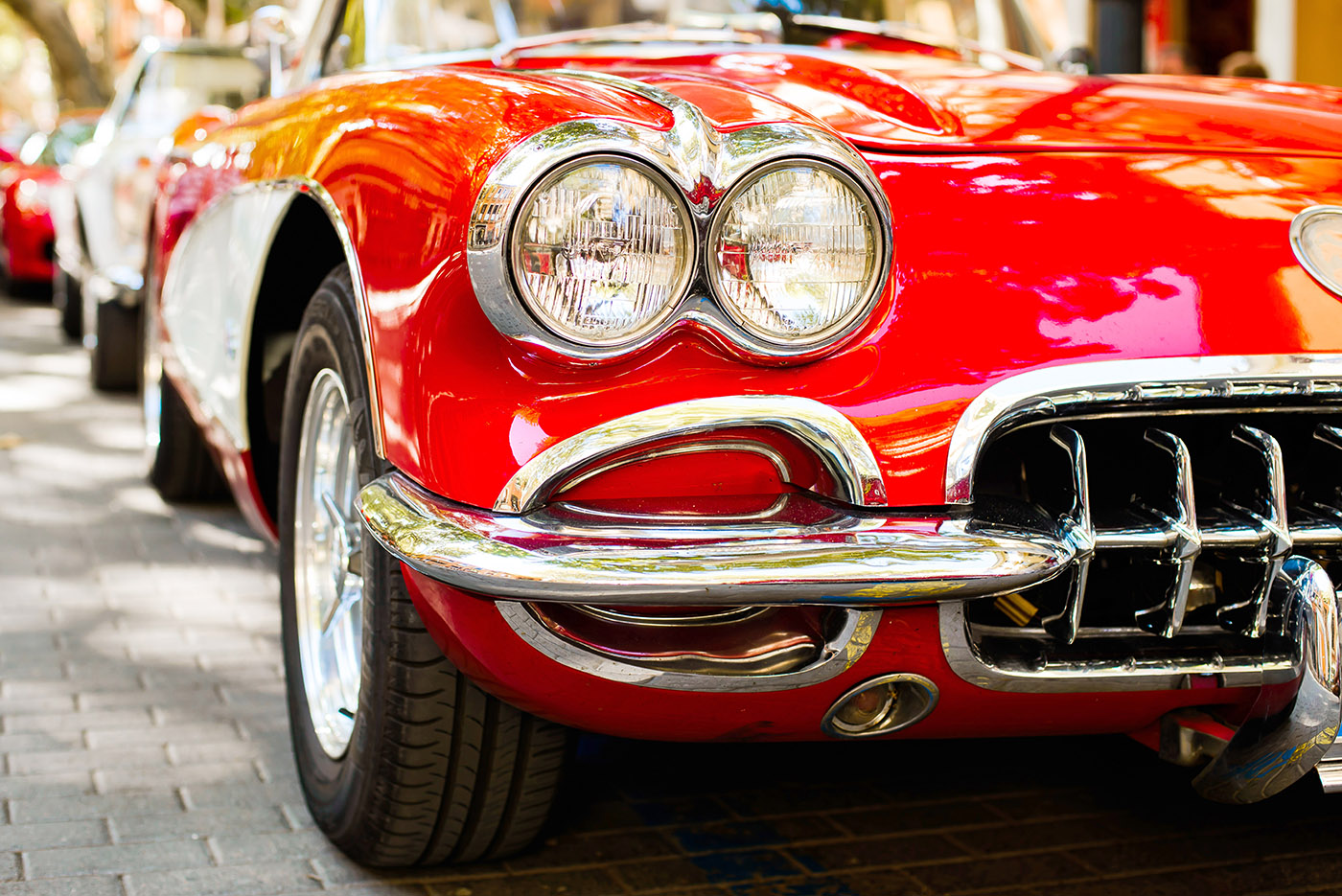 Classic red car