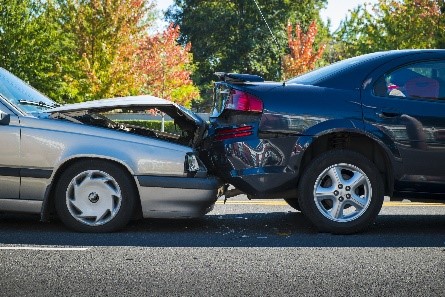 wrecked car